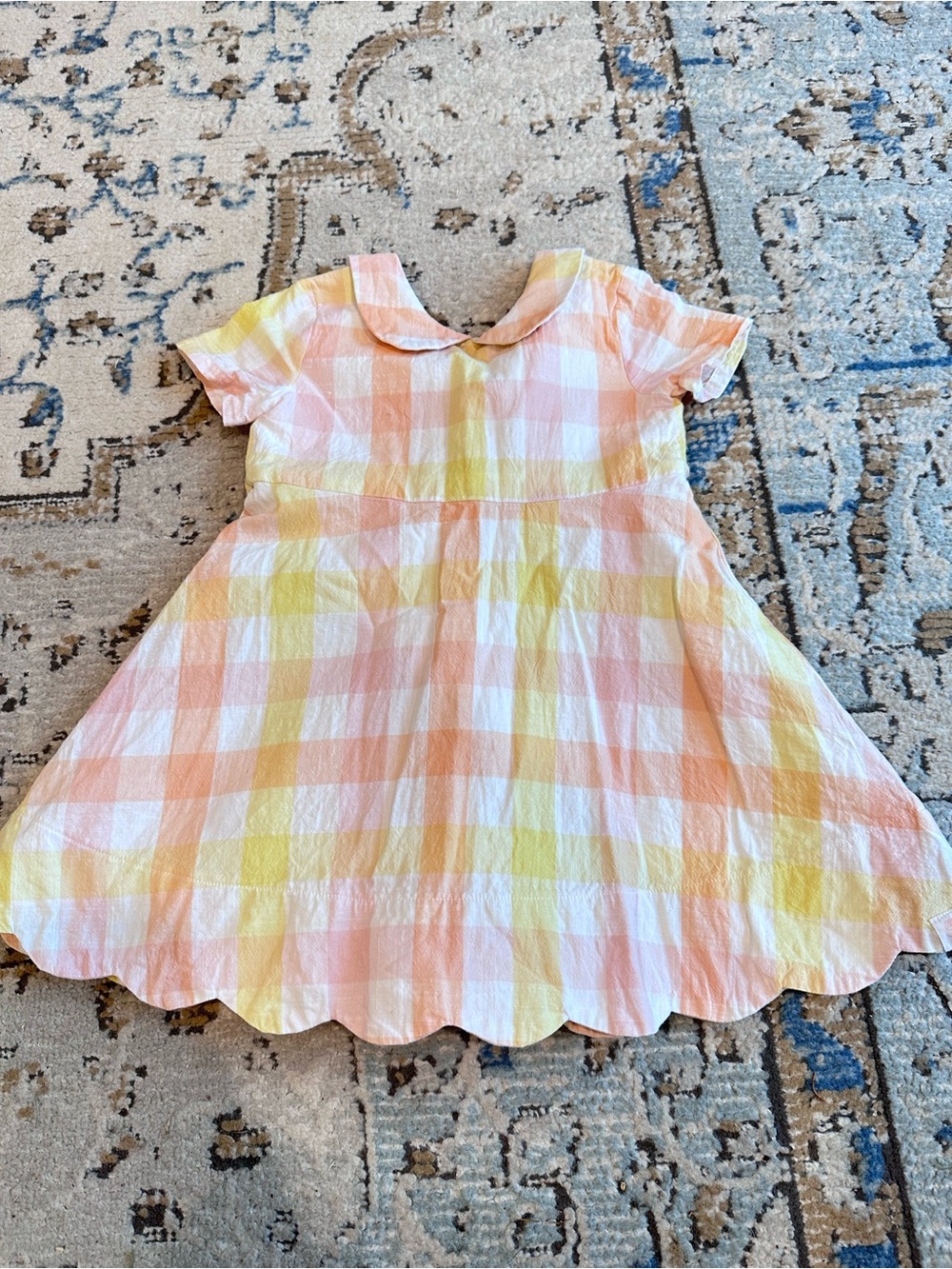 Sweet Honey Girls Dress Size 3T 100% cotton Check Pattern